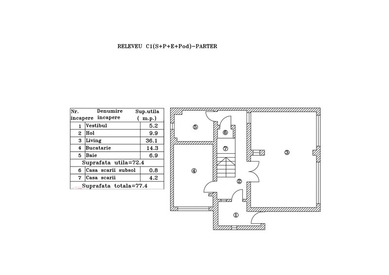 Vila Brancoveanu, Alunisului, S+P+1+M, 311 mpu, teren 200 mp, garaj